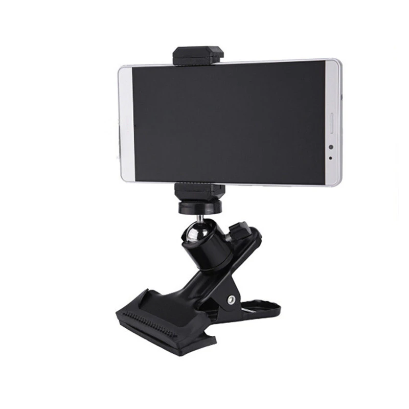 

Guitar Head Clip Mobile Phone Holder Live Broadcast Bracket Stand Tripod Clip Head For iPhone 11 X Support Desktop Music Holder