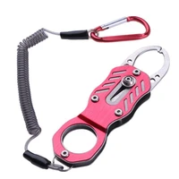 portable fishing gripper fishing grip plier fish lip gripper tool clamp tackle accessories fishing grip with rope buckle 2022new