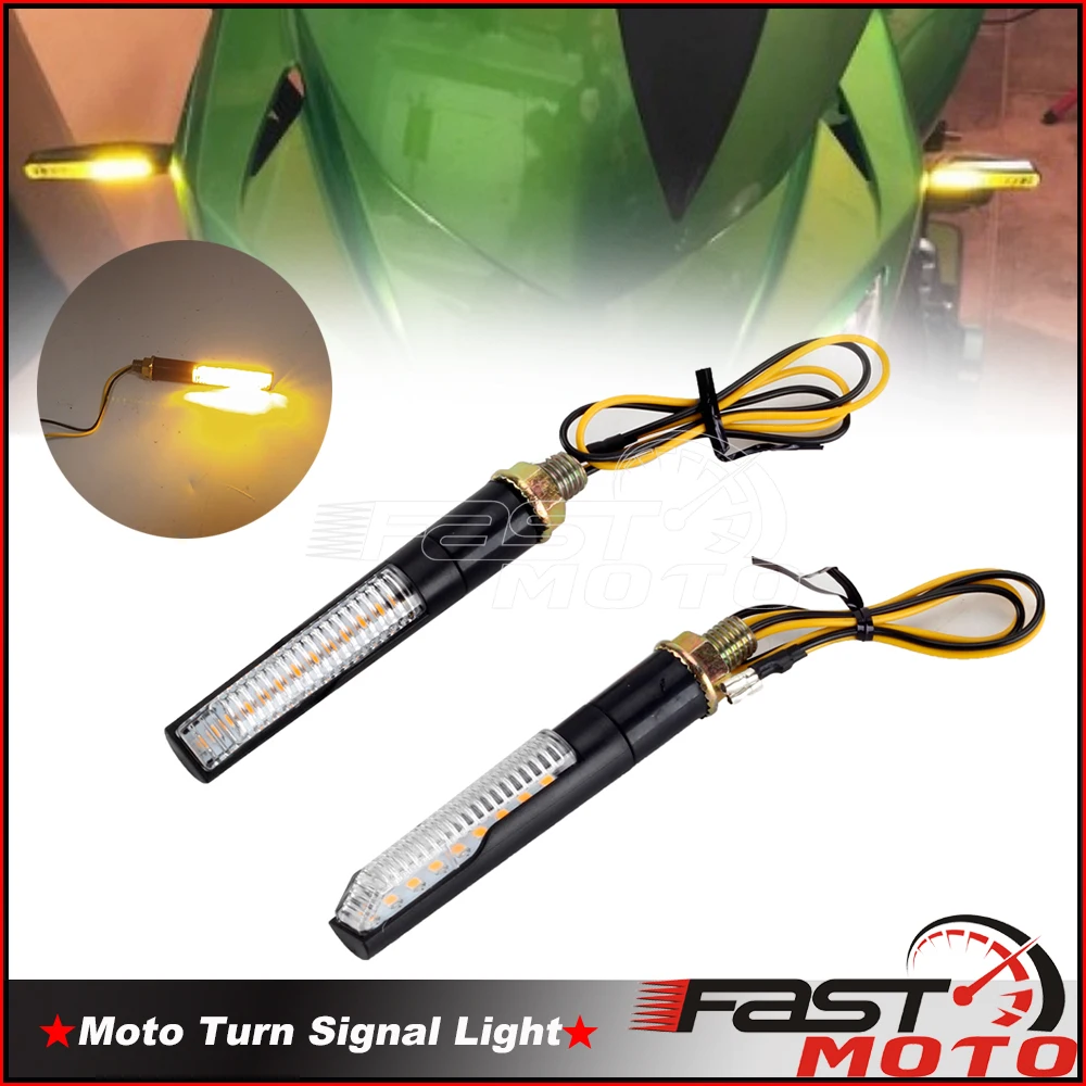 

Последовательные Сигналы поворота мотоцикла, светодиодный указатель поворота, мигающие индикаторы потока воды для Kawasaki Ninja 1000 250R 300 650 650R