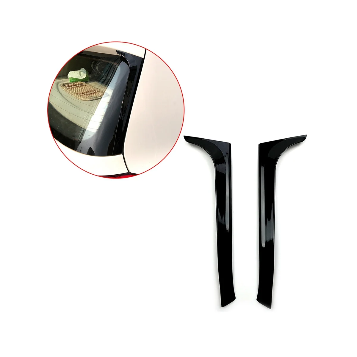 Автомобильный задний окно боковой спойлер для багажника утюжок сплиттер