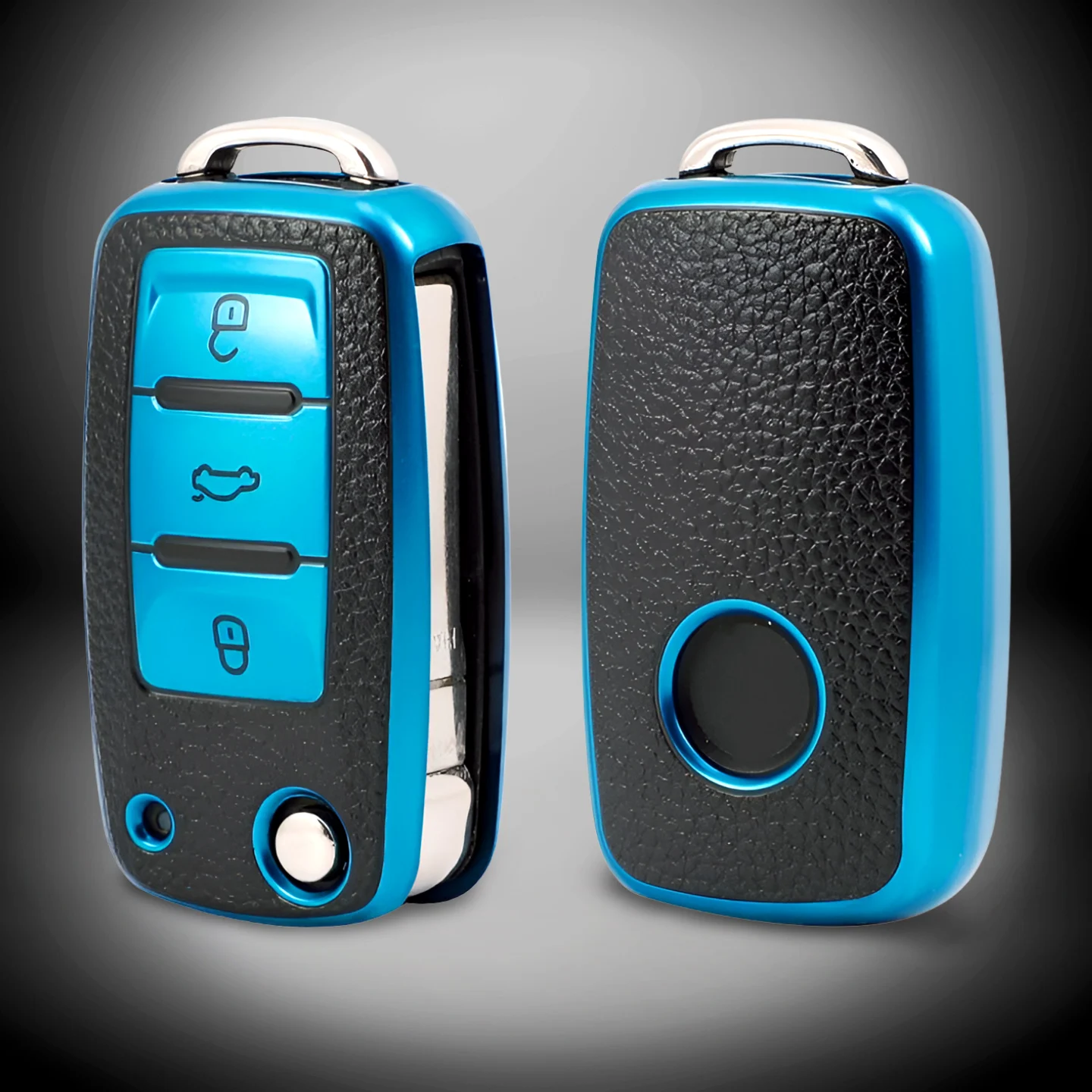 

Для VW Volkswagen Polo Tiguan Passat B5 B6 B7 Golf 4 5 6 MK6 Jetta Lavida для Skoda Octavia Кожаный чехол для ключей из ТПУ