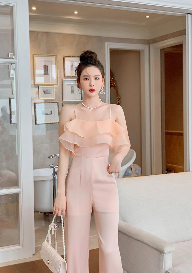 new summer sexy brand young girls thin Sling jumpsuits clothing