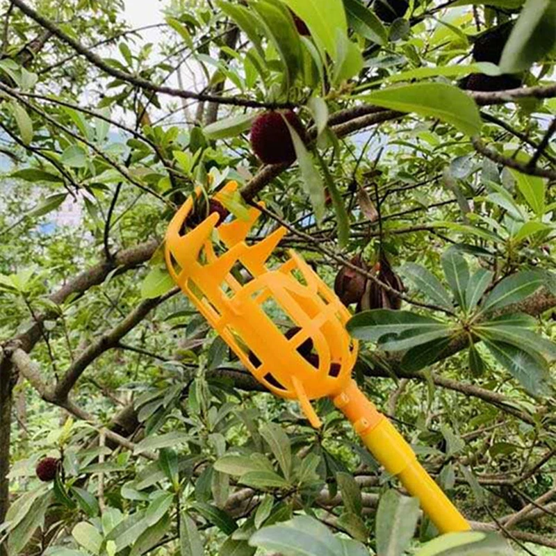 

1 шт., устройство для сбора фруктов, белый и желтый пластик
