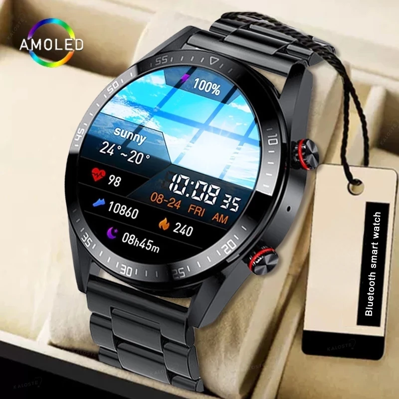 

For Samsung Xiaomi Huawei Sports 454*454 Screen Smart Watch Always Display The Time Bluetooth Call Local Music Smartwatch Men