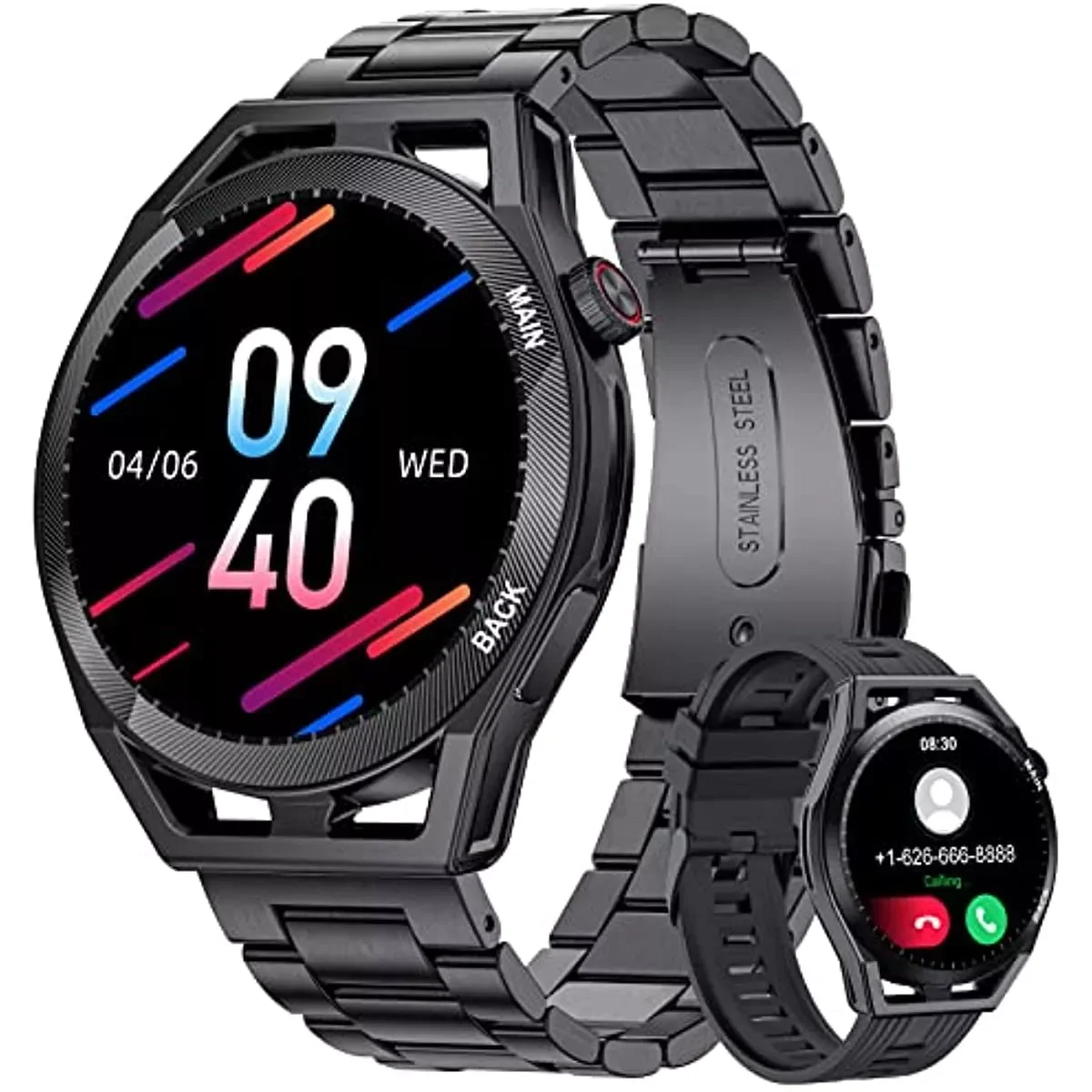 

Новинка, умные часы для мужчин, Bluetooth звонки/голосовой динамик, Android Смарт-часы, фитнес-трекер с пульсометром/монитором сна, IP