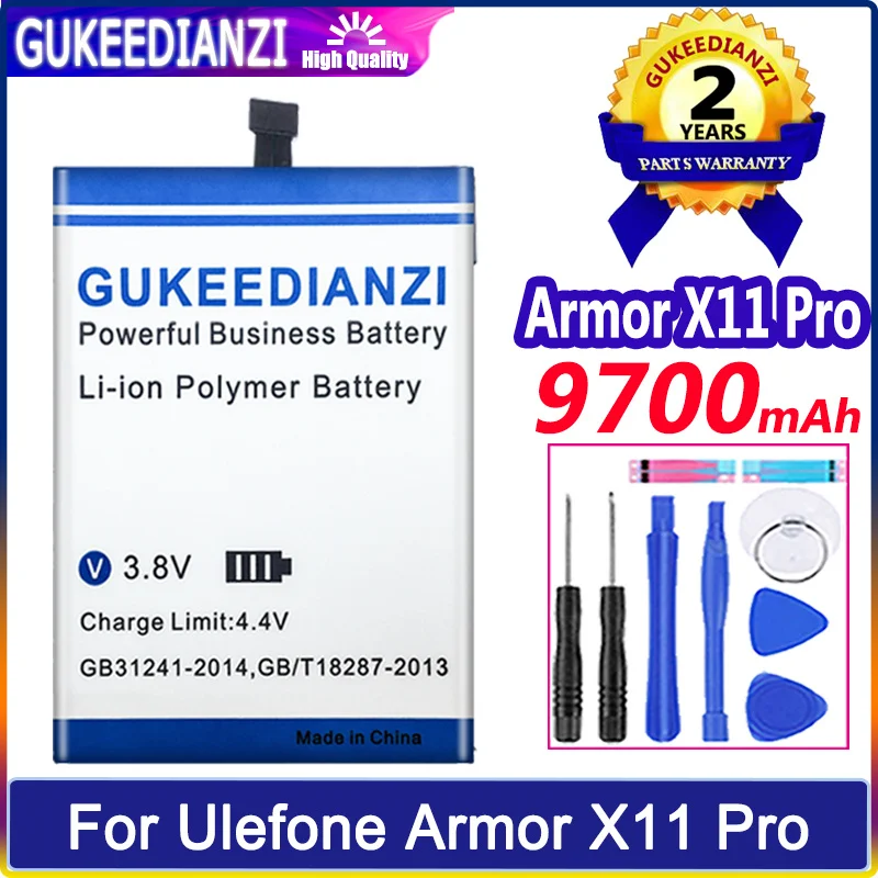 Аккумулятор GUKEEDIANZI Armor X11 Pro (3105) 9700 мАч для Ulefone Armor X11 Pro мобильный телефон Bateria