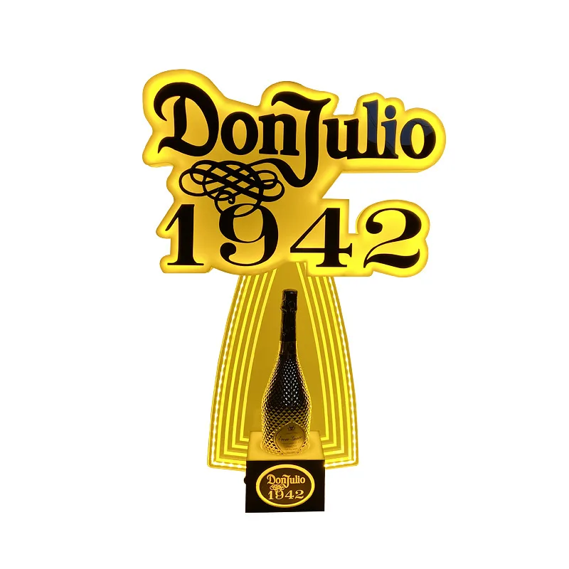 Роскошная рамка с золотым светом и светодиодной подсветкой Don Julio 1942 Бутылка Tequila