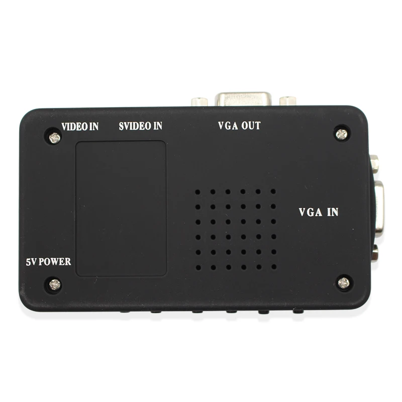 Video to VGA Converter with S-Video AV In Out Switch Mini Box for PC Laptop LCD TV Monitor CCTV Camera DVD Player | Безопасность и