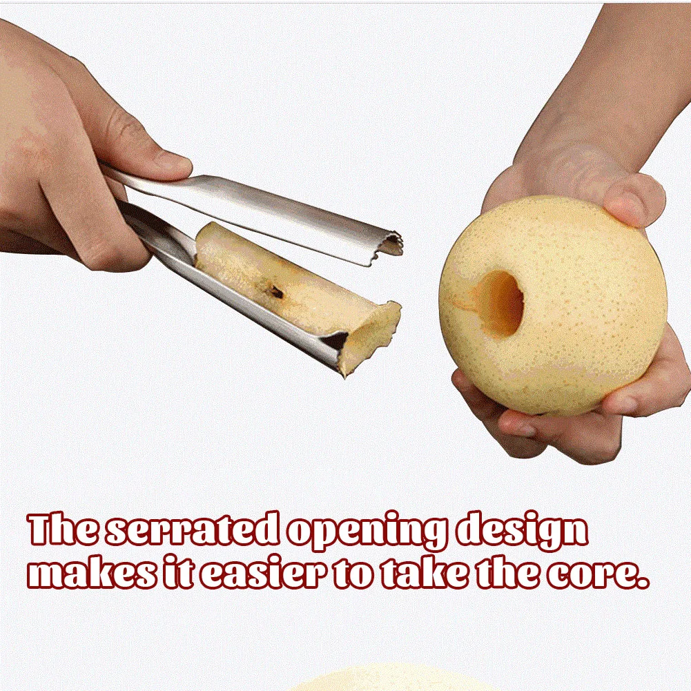 

Apple Corer Remover Stainless Steel Fruit Pear Seed Corer Remover Cutter Knife Removable Kitchen Tool Fruit Vegetable Cutter