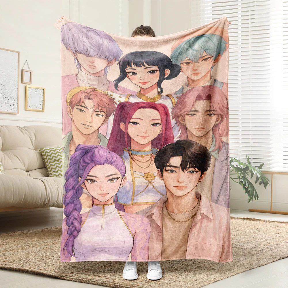 KPop Demon Hunters Fantasy World одеяло из полиэстера