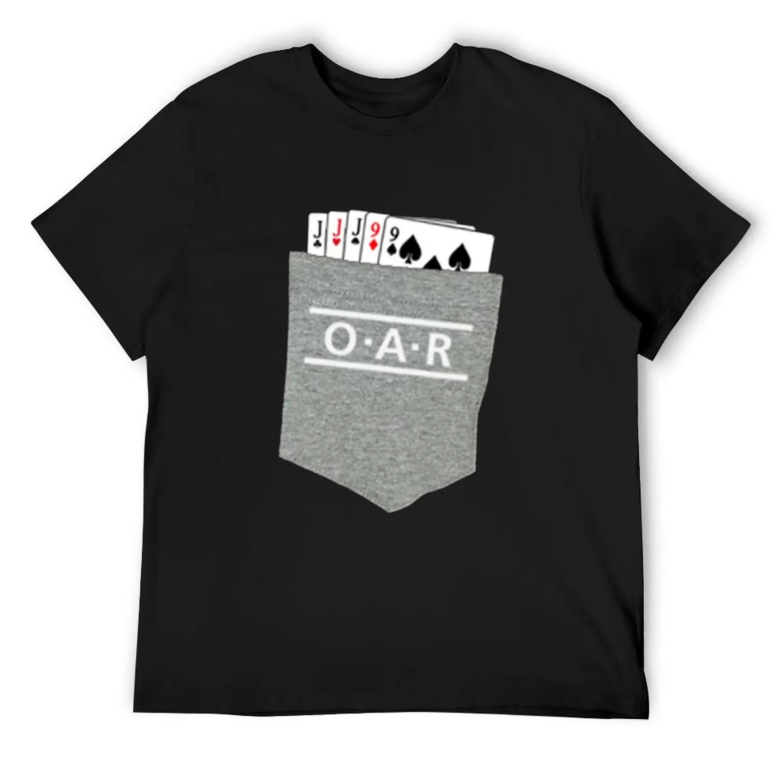 О.А.Р. Футболка с карманом Band Poker тяжелые весы черные футболки для мужчин по