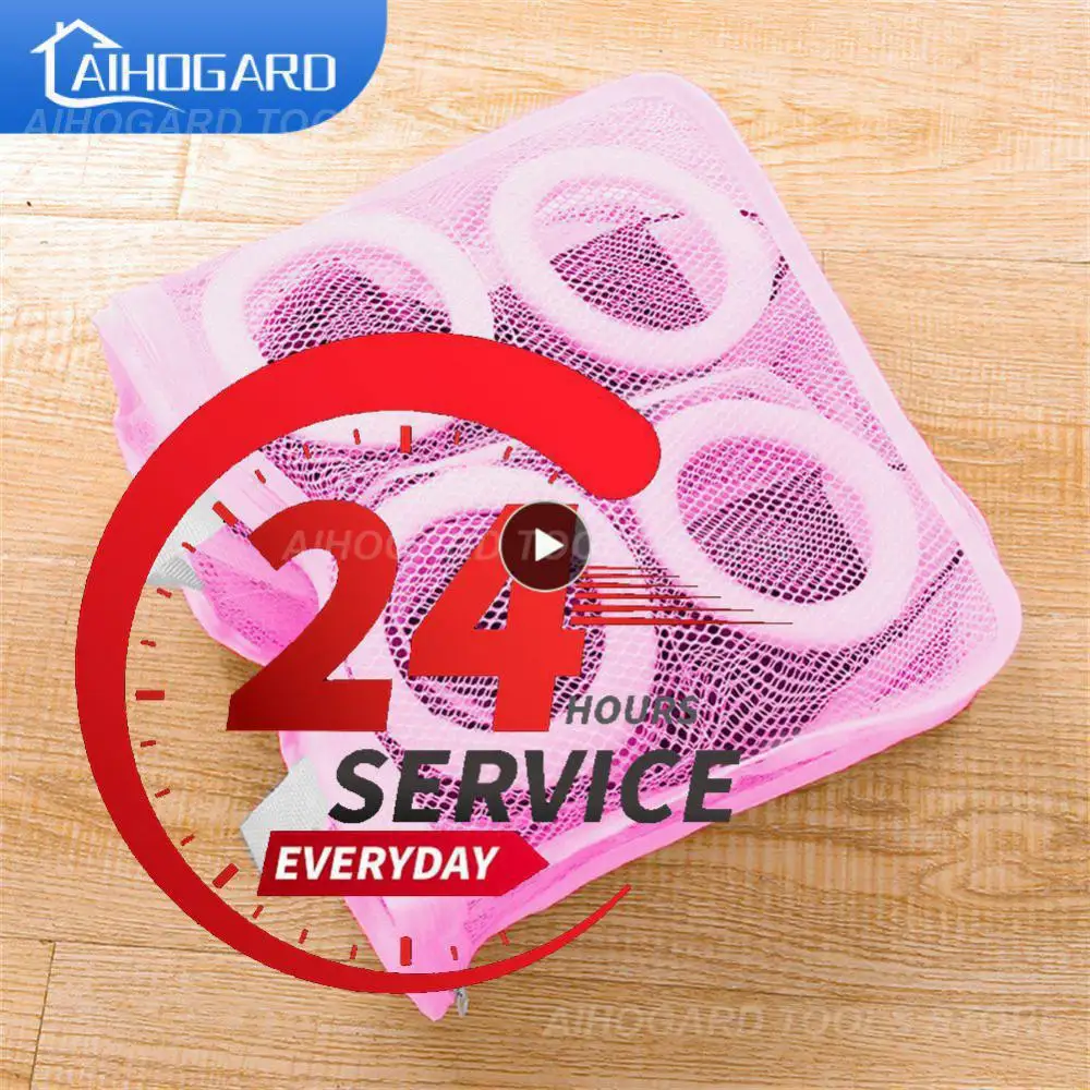 

Mesh Laundry Bag Protective Travel Zipper Laundry Bag Portable Mesh Washing Machine Shoes Bag Clothes Organizer Net Bag