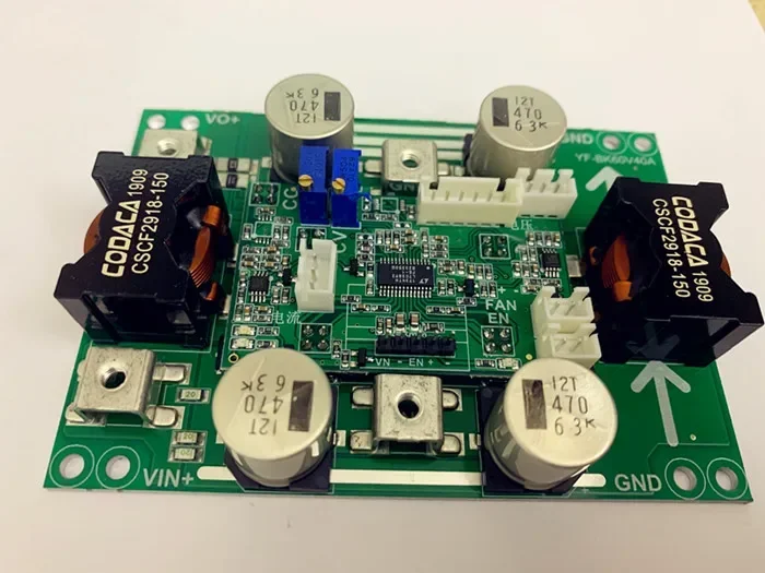 DC-DC Мощный понижающий источник питания Вход 12-60 В Выход 3-48 Регулируемый 8-40 А