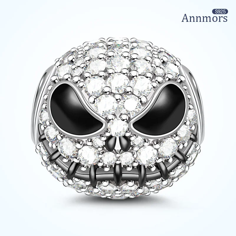 

Halloween Charms Silver Zircon Fits Original Bracelet Charms Beads Full Drill Skull Charms SSilver Plated Sliver Pendant