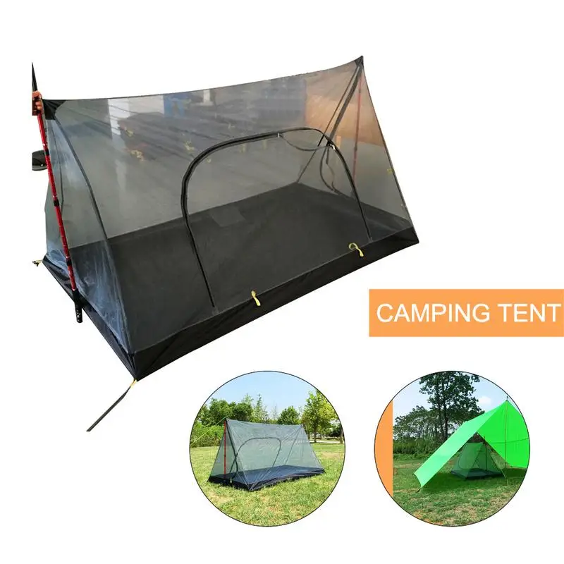 

Outdoor Travel Tent None-pole A-shaped Camping Mosquito Net Tent Ultra Light Quantitative Outdoor Equipment Camping Supplies