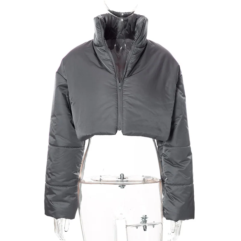 European and American Women's Clothing 2022 Winter New Fashion Cotton Clothing Ins Tide Thick Coat Warm Bread Clothing Parkas