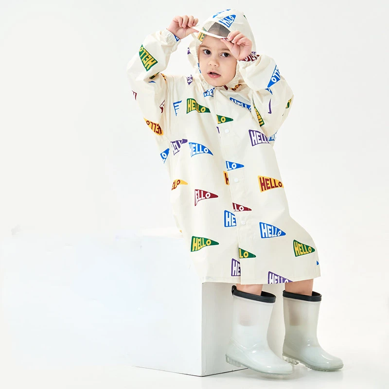 Новый детский дождевик для мальчиков пончо детского сада водонепроницаемая