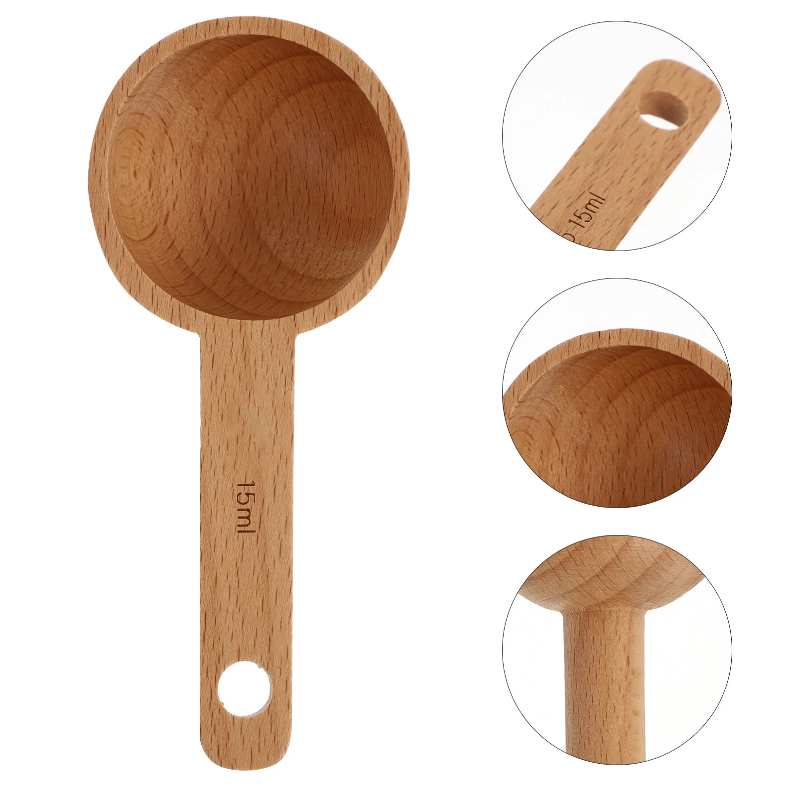 

Spoon Scoop Coffee Measuring Wooden Tea Spoons Wood Scoops Kitchen Mini Teaspoon Salt Bath Canisters Condiments Soup Sugar Milk