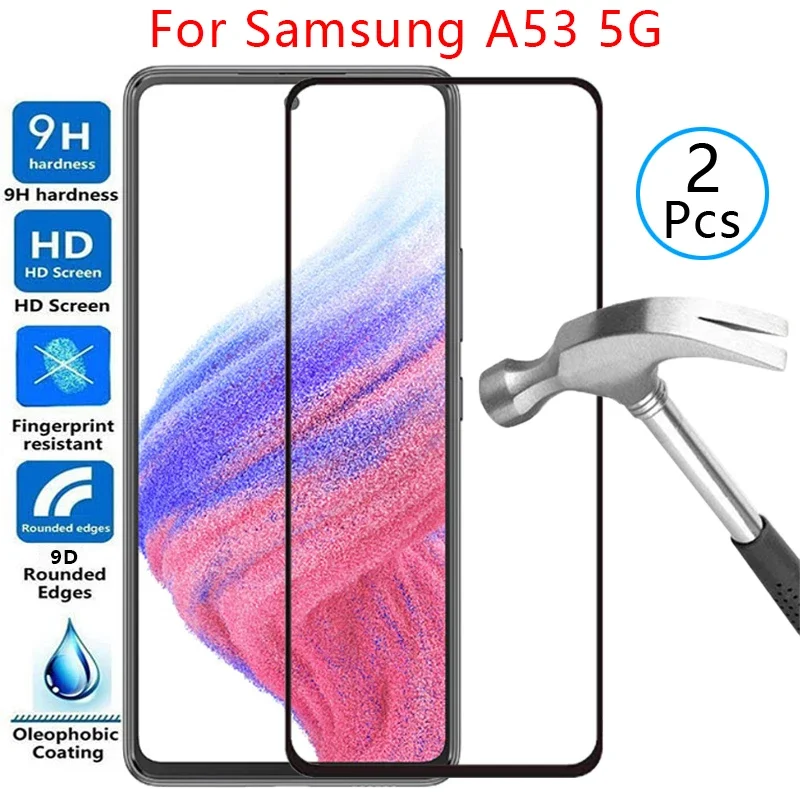 Чехол из закаленного стекла для samsung a53 5g чехол телефона galaxy a 53 53a samsun samsumg sansung galaxi