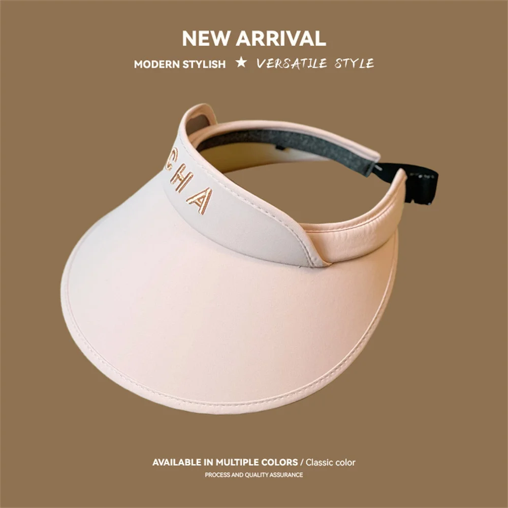 Empty Top Hat Non Irritating Adjustable Sun Hat Ventilate Non Fading Running Sun Protection Cap Beach Foldable Curled Hat Purity