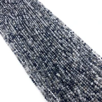natural stone facet small beads 2mm 3mm 4mm black crystal jewelry diy making necklace bracelet earring beaded charms accessories