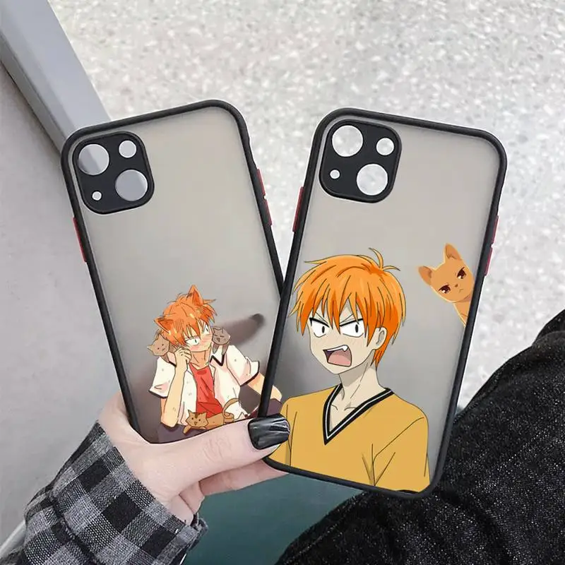 

Fruits Basket anime Phone Case matte transparent For iphone 11 12 13 7 8 plus mini x xs xr pro max cover