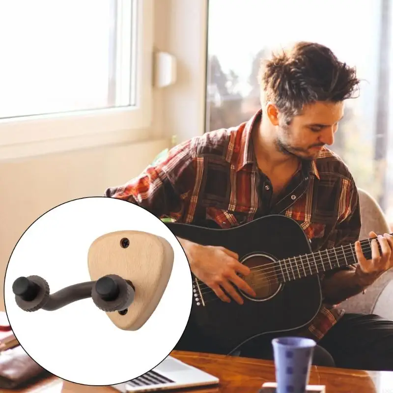 Гитарная стена вешалки для деревянной базовой стенд U-образной гитарный крючок