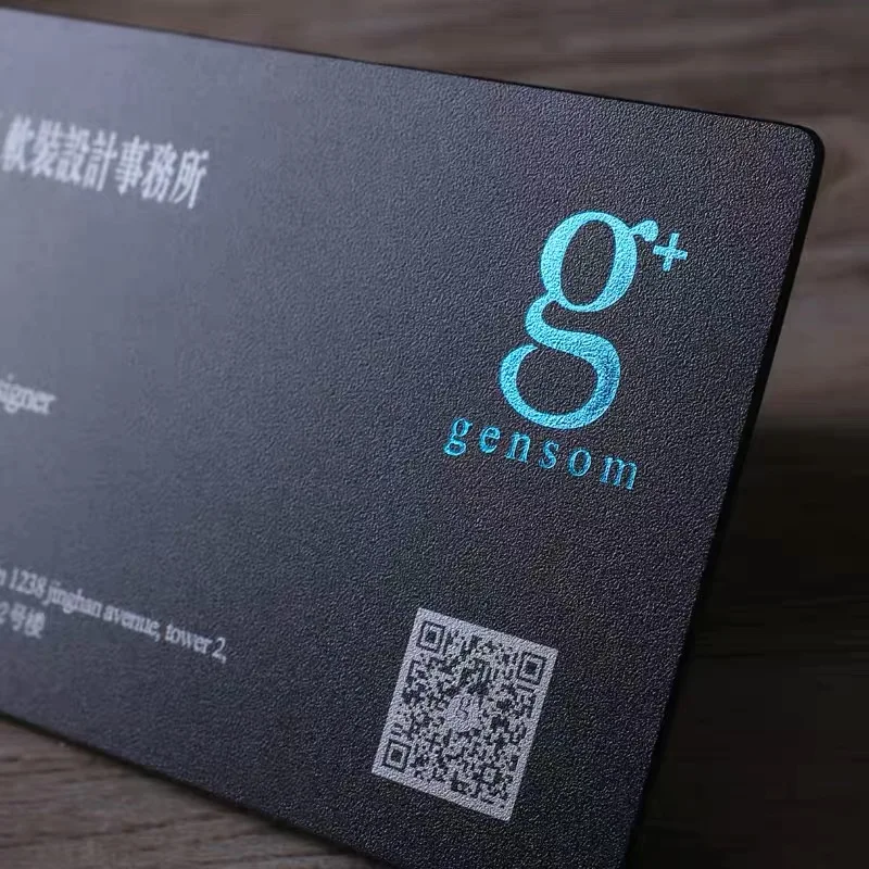 Индивидуальная ПВХ черная визитная карточка персональный дизайн личная