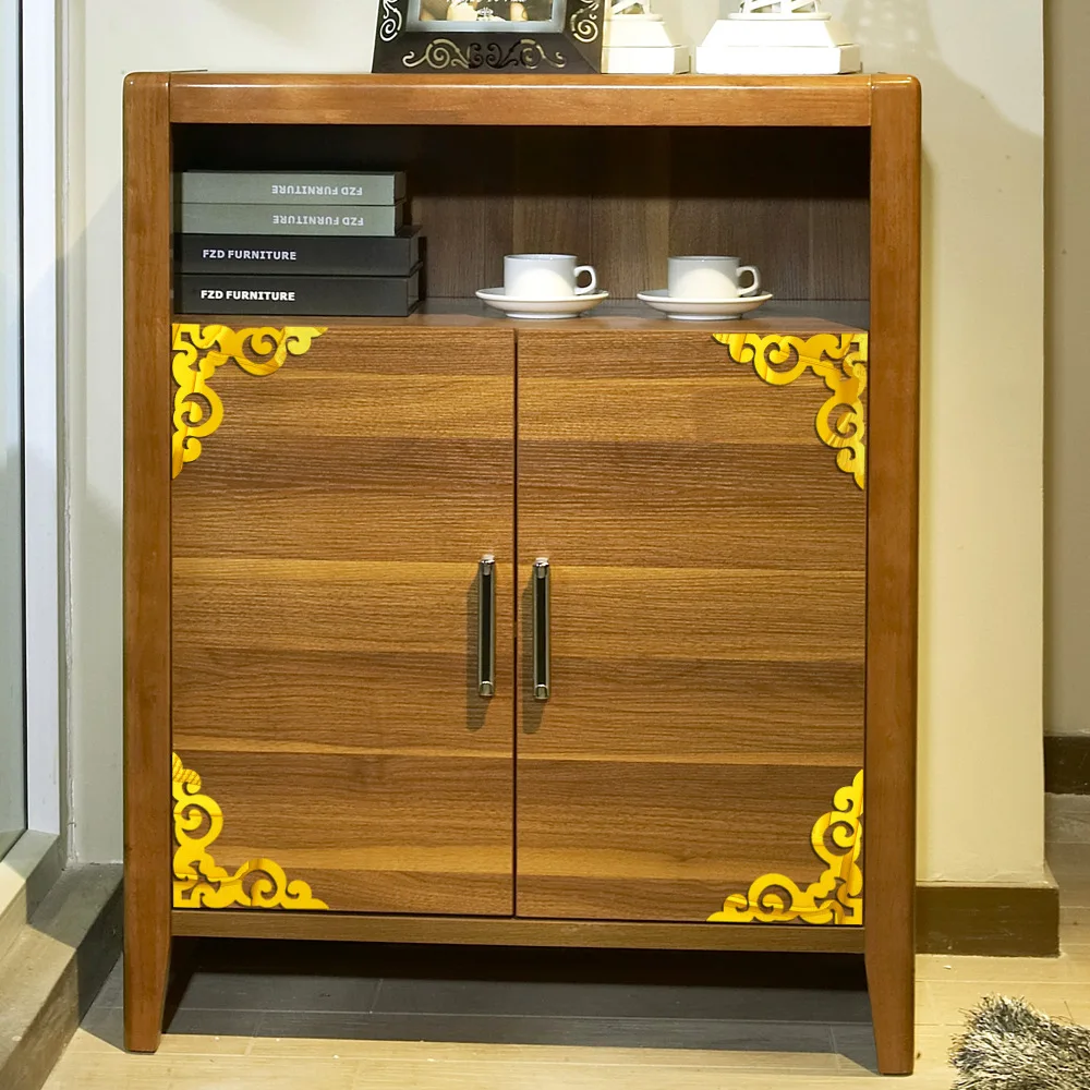 Самоклеящиеся зеркальные наклейки 3D 4 шт