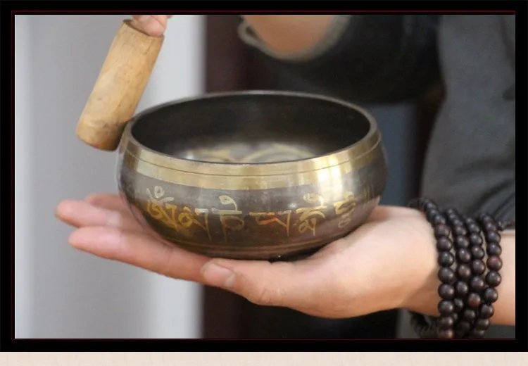 Металлическая звуковая чаша будды ручной работы телефонный колокольчик для йоги