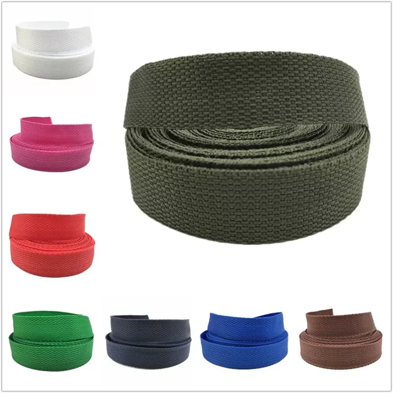 

2yards/Lot 25mm PP Ribbon Belt Bag Nylon Webbing Ribbon For Knapsack Strapping Sewing Bag Belt Accessories
