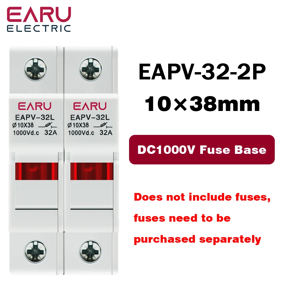 

Держатель предохранителя EARUELECTRIC EAPV-32L-2P для фотоэлектрических систем 1000В