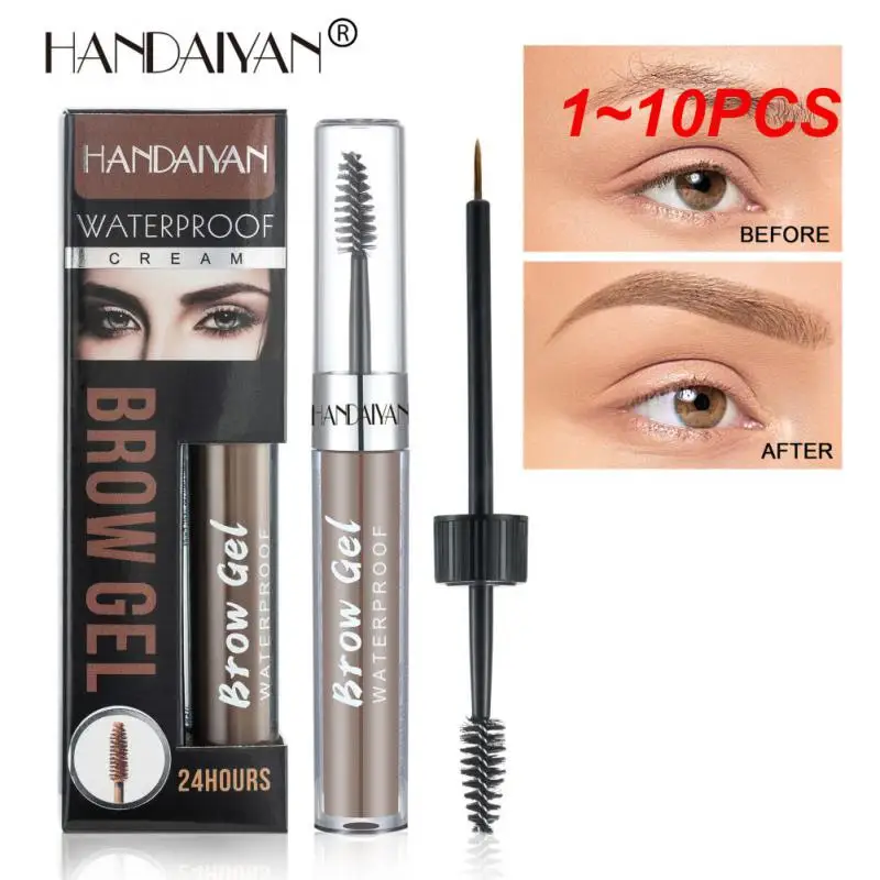 

1~10PCS Colors Liquid Eyebrow Dyeing Cream 2 In 1 Waterproof 3D Eyebrow Not-smudge Brow Gel Wild Eyebrow Enhancer Makeup with