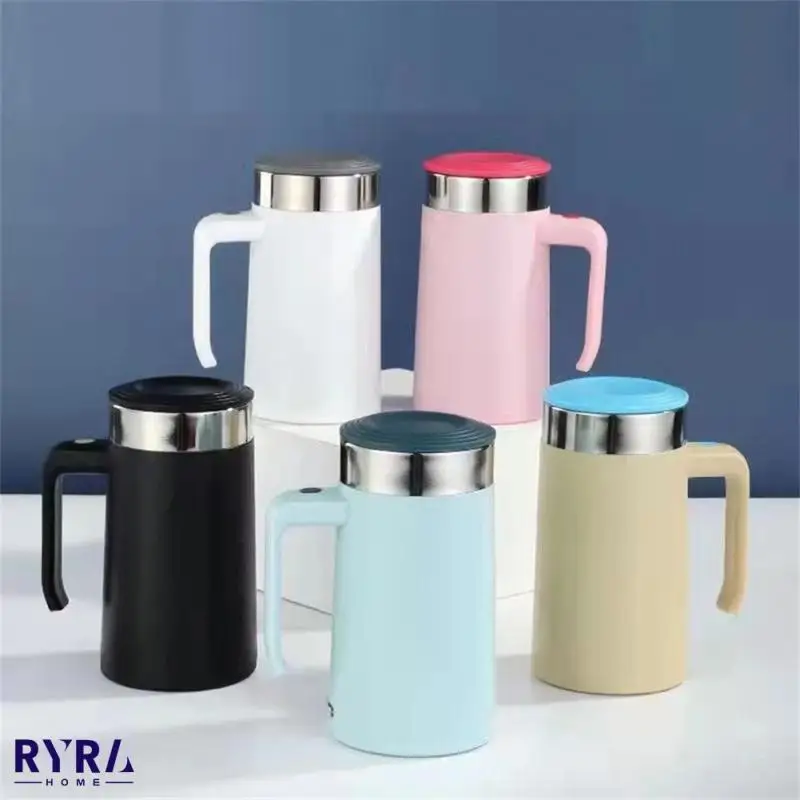 

Самоперемешивающаяся Магнитная кружка, 450 мл, чашка из нержавеющей стали для смешивания кофе с разницей в температуре, блендеры, домашний ум...