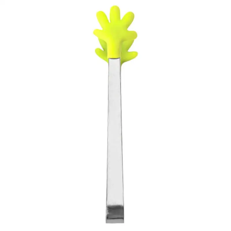 

Tiny Kitchen Tongs Mini Small Hand Shape Food Tongs Steel Tongs For Ice Salad Buffet Vegetable Slices Fruit Ice Lettuce Candy