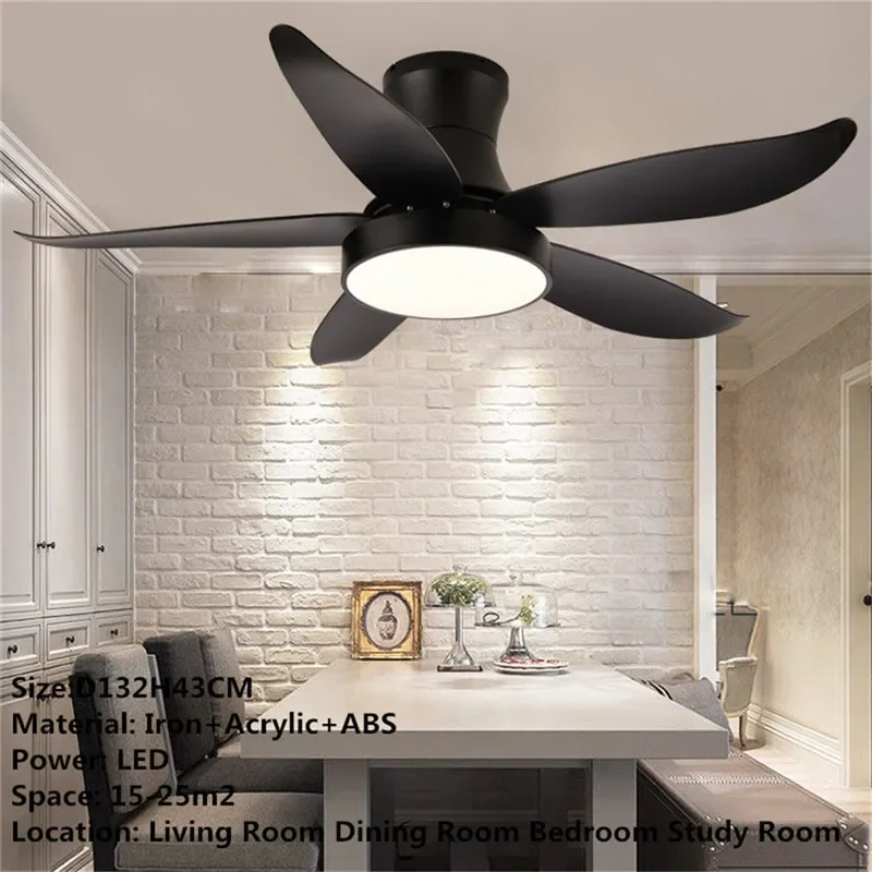 Современный Вертикальный вентилятор DLMH роскошный светодиодный потолочный для