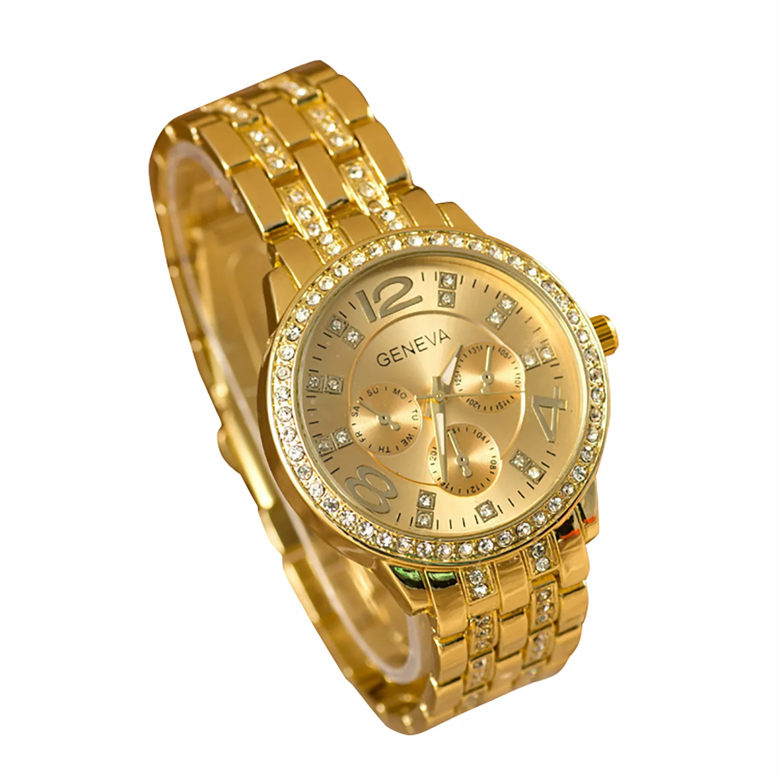 

Часы наручные женские кварцевые круглые, Модные Аналоговые элегантные, с браслетом из нержавеющей стали