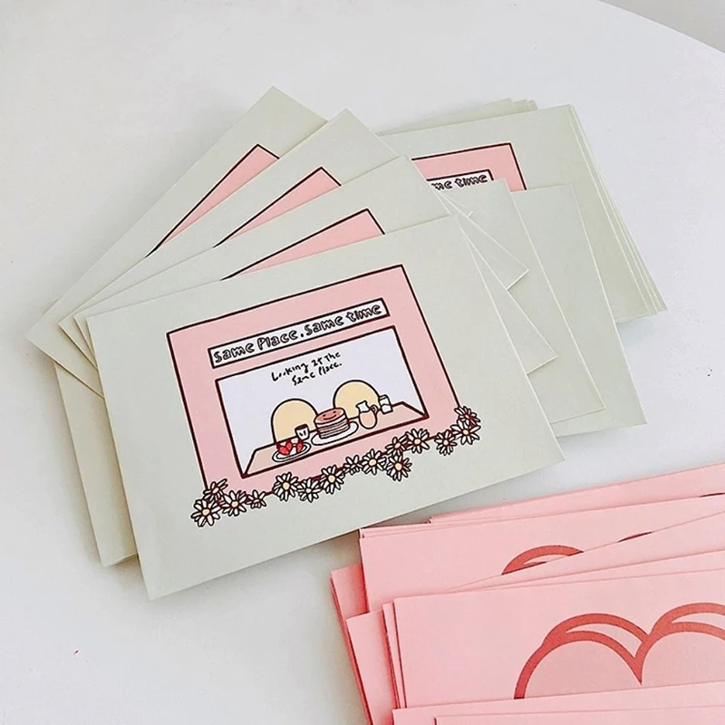 10 шт./лот мультяшный конверт розовая девушка студент милый подарок в японском