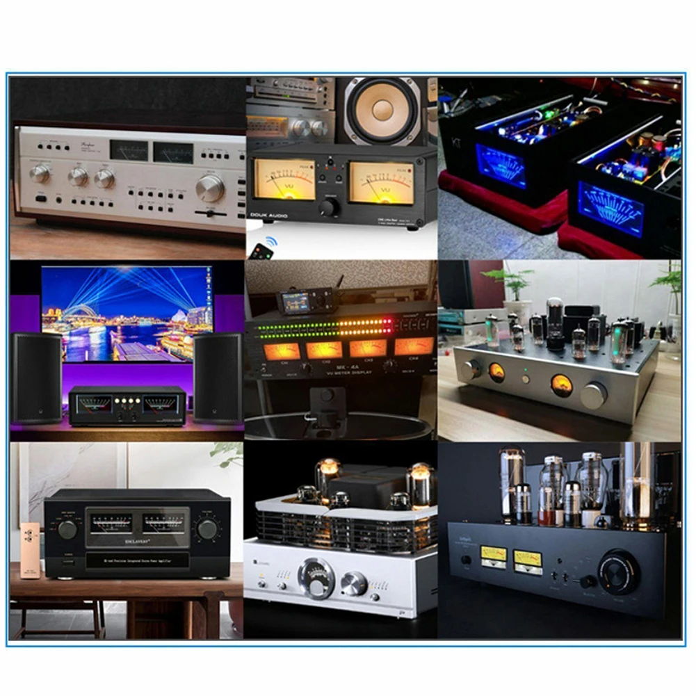 Гладкий и функциональный Двойной Аналоговый индикатор уровня дБ с эффективной