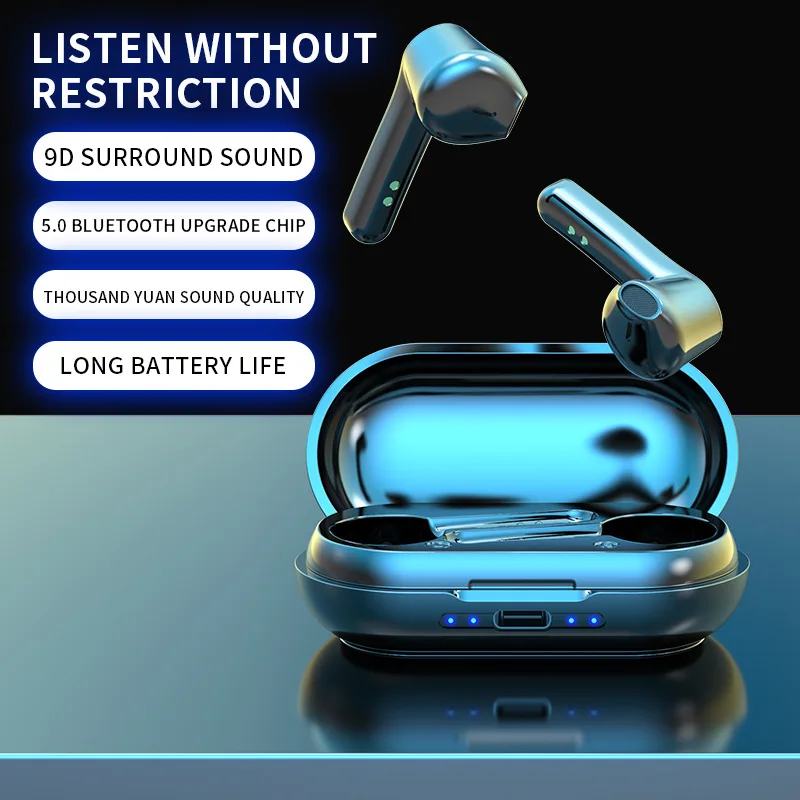 

Bluetooth-гарнитура Y18, TWS, Спортивная Беспроводная мини-гарнитура bluetooth s 5,0, сенсорные наушники