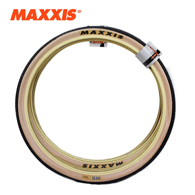 Фото Велосипедные шины MAXXIS 26 26 26*2,3 BMX, уличный велосипед 26er, шины с фиксированной передачей, триальные триаллеры, сверхлегкие DTH FGfs с желтым краем №1