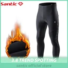 Santic мужские зимние штаны для велоспорта, сохраняющие тепло, длинные штаны для велоспорта, длинные штаны для велосипеда, MTB, велосипедные брюки для спорта на открытом воздухе, светоотражающие