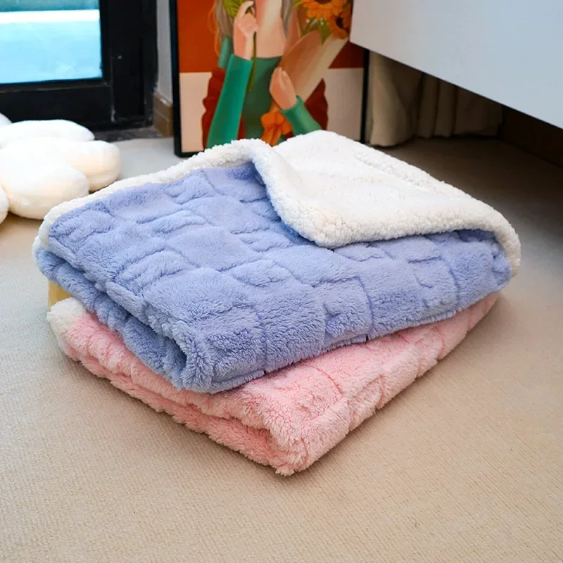 

Теплое утолщенное одеяло для собак, Хлопковое одеяло для сна для собак, мягкое и удобное одеяло для кошек, простыня, аксессуары для домашних животных