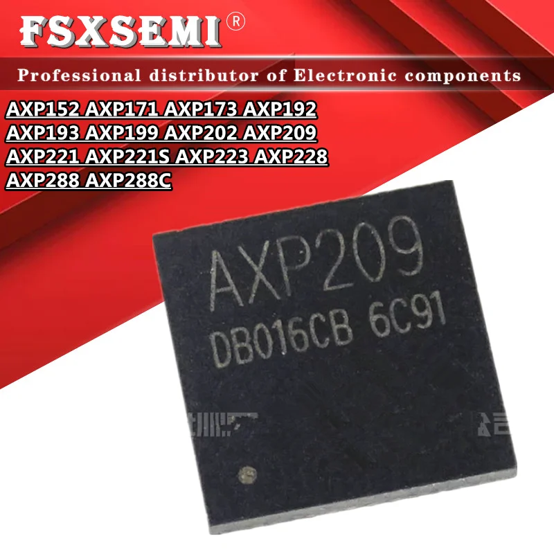 Чипы AXP152 AXP171 AXP173 AXP192 AXP193 AXP199 AXP202 AXP209 AXP221 AXP221S AXP223 AXP228 AXP288 AXP288C QFN, 5 шт.