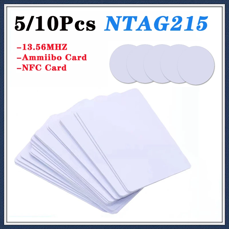 

5/10PCS NTAG215 NFC Tag NFC Card Written By Tagmo Amiibo Works With Switch Available for All NFC Mobile Phone