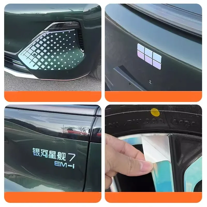 Для GEELY GALAXY STARSHIP 7 EM-i наклейка на ступицу колеса декоративная наклейка с логотипом автомобиля чернение кузова этикетка передняя планка автомобильные аксессуары (art.: 3920ce78eb374) - 3920ce78eb374