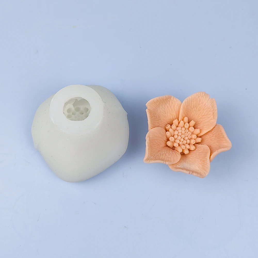 

HC0294 PRZY Orchid Flower Mold Decoration Plant Soap Molds Flowers Molds Silicone Blooming Orchid Candle Moulds Bouquet Making