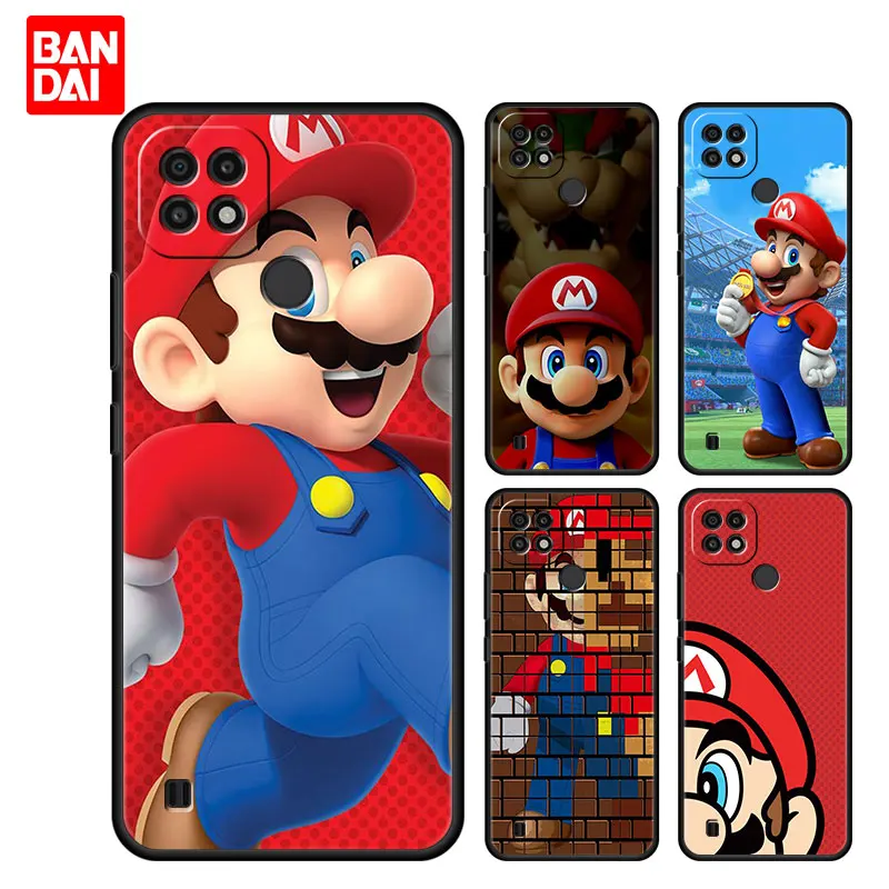 

Cover Case for Realme Ｃ21 C21Y C25 C25s C15 C11 C3 C20 5 6 7i 8i 8 8Pro Narzo30A Shell Bag Soft Luxury Funda Super Mario Bros
