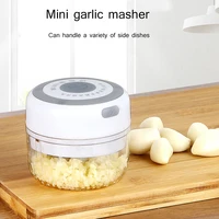 electric mini usb wireless rechargeable garlic masher side dish crusher vegetable chili meat grinder for kitchen food shredder