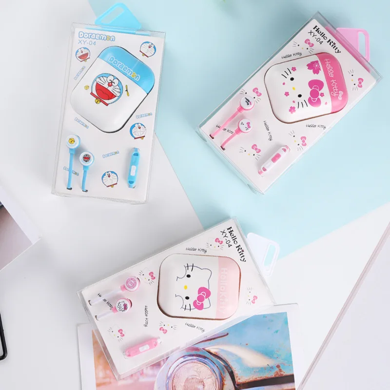 Наушники-вкладыши Hello Kitty проводные с микрофоном |